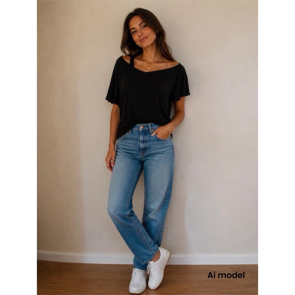 1.State Womens Black Asymmetrical Cold Shoulder Flutter Sleeve Knit Top Small